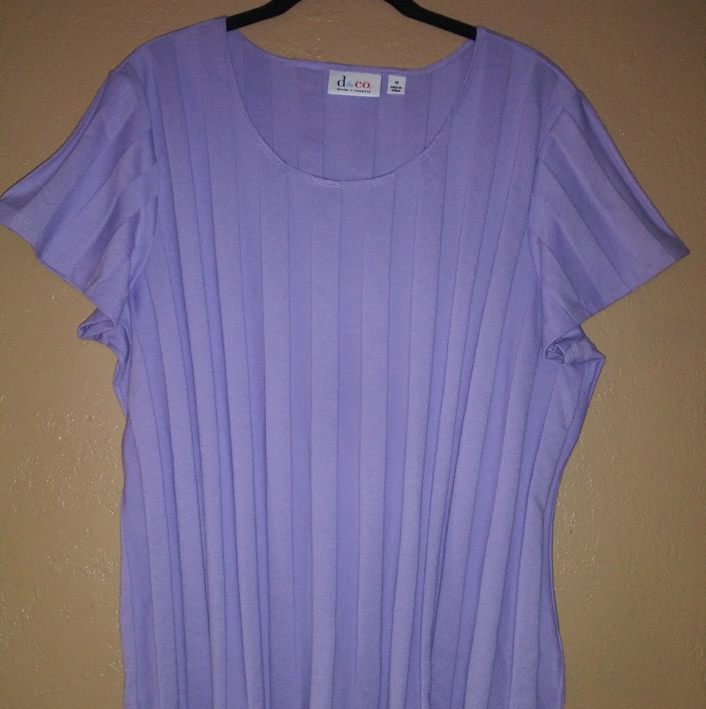 Lavender top womans 1X